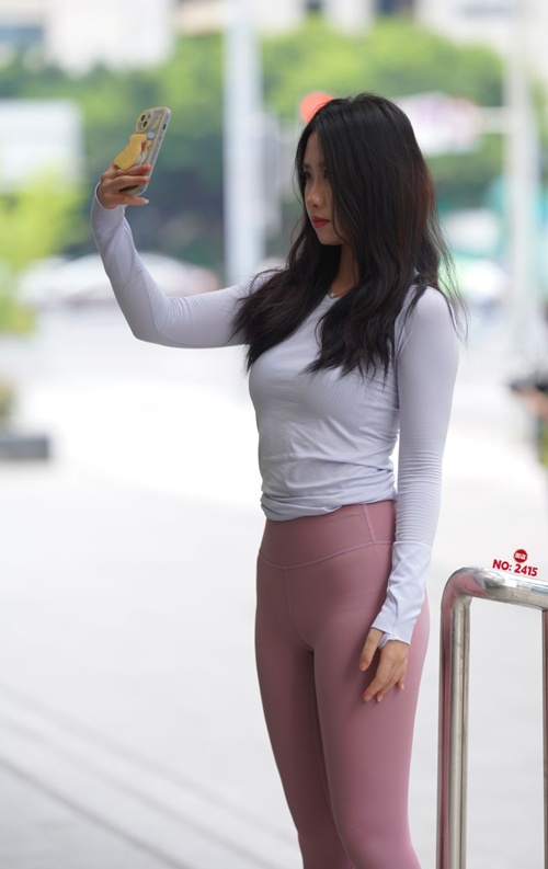 레깅스 셀카