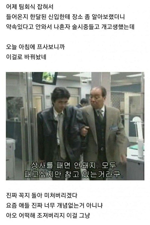 프사 바꾼 신입사원