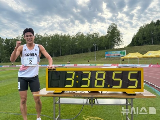 육상 이재웅, 32년 만에 남자 1500m 한국 기록 '3분38초55'