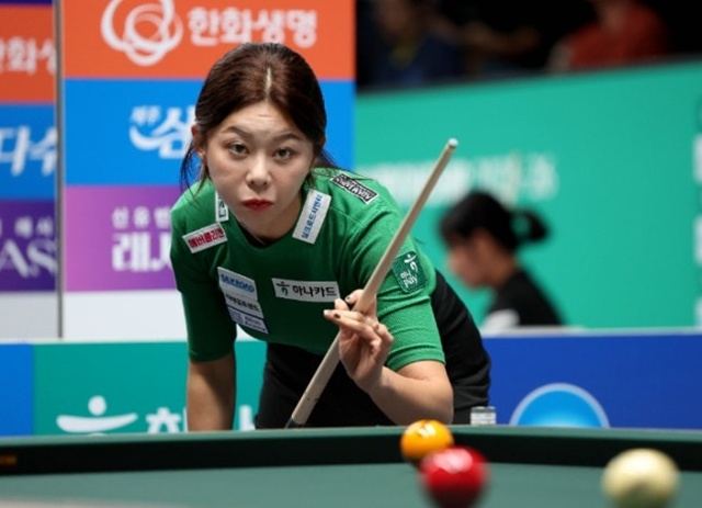'당구 여제 기세 무섭네' 김가영, 무려 22점 차 압승…강호 스롱도 2회전 안착